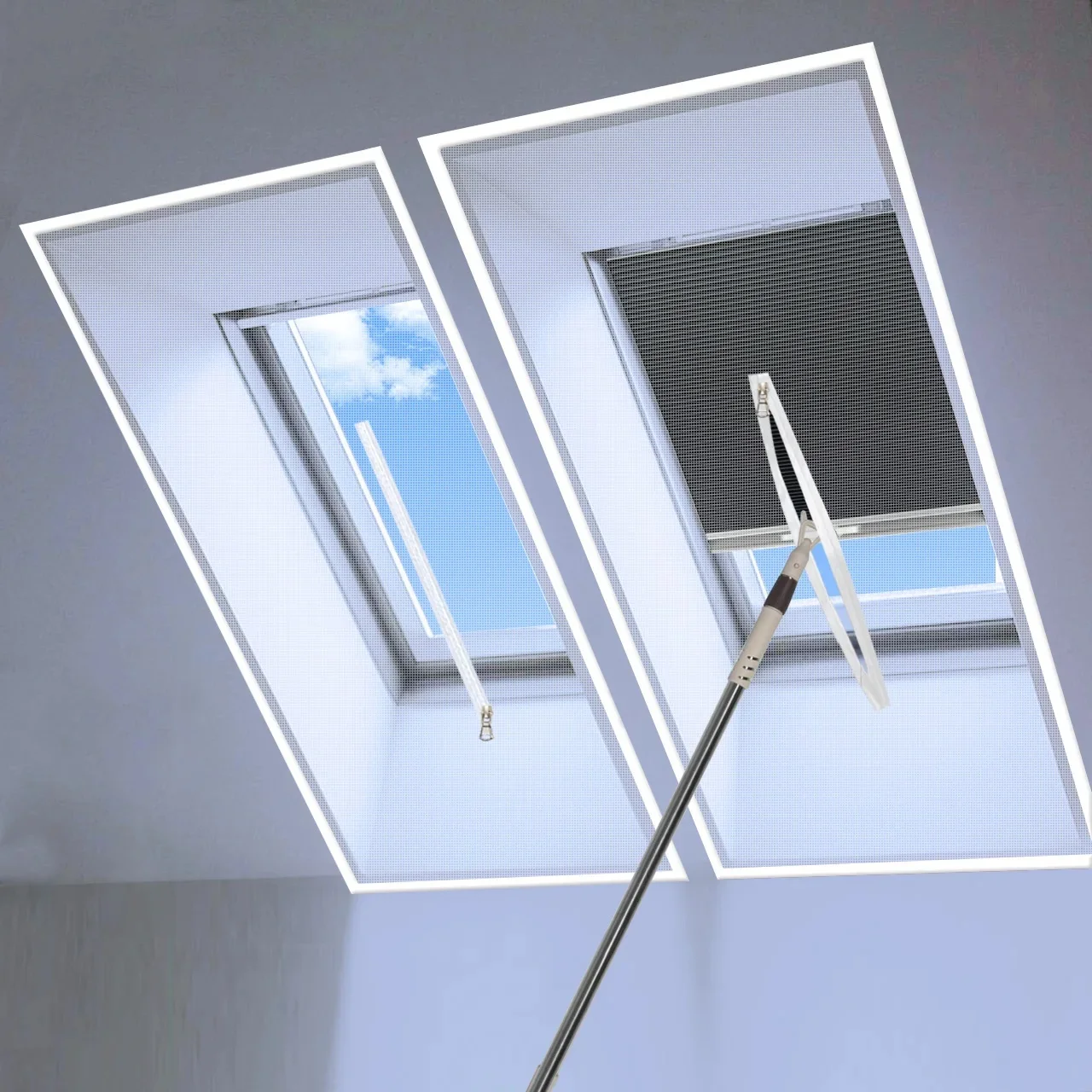 TYRessing-Maille d'écran de fenêtre de grenier en fibre de verre invisible, fermeture à glissière blanche, taille personnalisée, été, prévention des moustiques et des mouches, nouveau