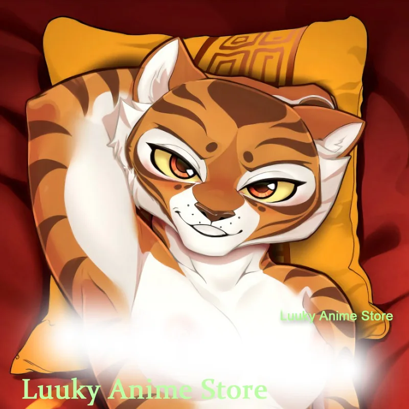 Dakimakura Anime Master Tigress (Dreamworks ) Furry Double Sided Print Life-size Body Pillow Cover