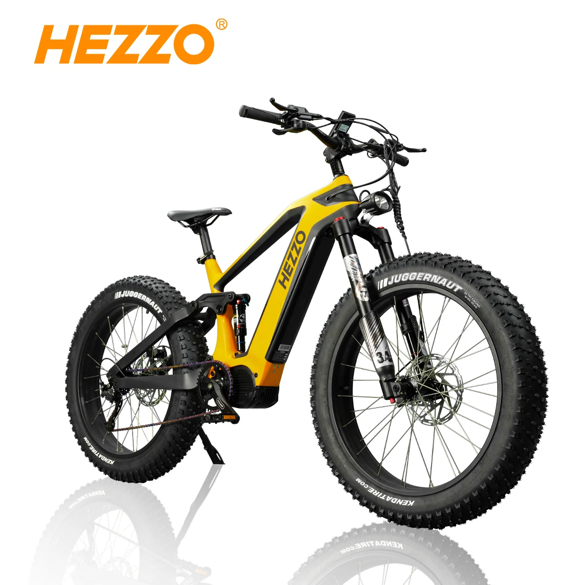 HEZZO Carbon Fiber Ebike 52V 1000W Bafang M620 Middrive Electric Bicycle 21Ah LG 50Kmp 26X4.8\