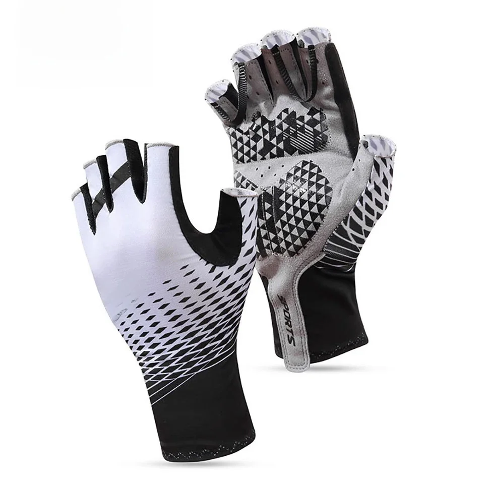 AliExpress GTUBIKE Mountain Professional Cycling Half-finger Gloves Summer Non-slip Breathable Outdoor Fishing Shock Absorption Men Women