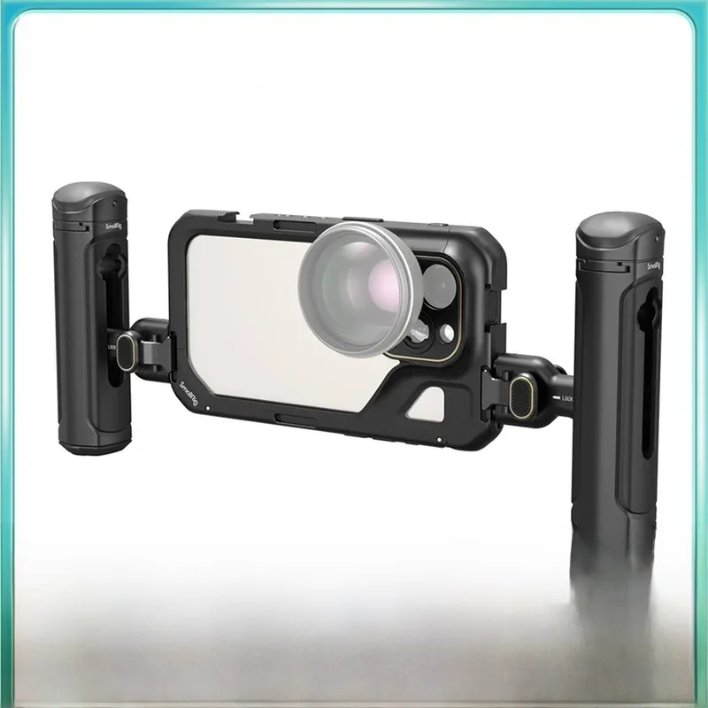 SmallRig Mobile Video Solutions for iPhone 15 Pro /15 Pro Max SmartPhone Cage for iPhone 15 Pro/15 Pro Max for Videoing Vlogging