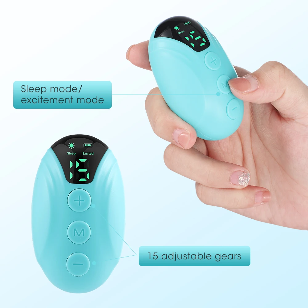 

Hand Held Sleeping Healthy Pulse Stimulation Anxiety Relief Neuro Sleep Nerves Insomnia Soothe Device USB Smart Sleep Instrument