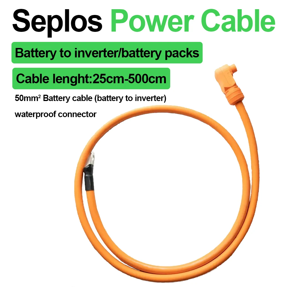 

Seplos Mason 280 DIY Kits Battery To Inverter Cable Battery Energy Storage Connector Cable Terminal Plug Copper Core Elbow