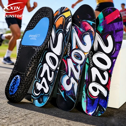 Imagen 1 del producto 【Xxin】Plantillas deportivas con cojín de aire PORON, almohadillas para zapatos para correr con absorción de impactos, talla 36-46