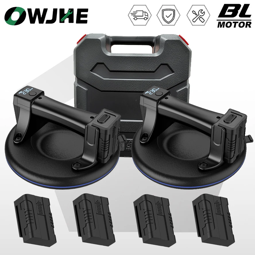 OWJHE 230 kg di grado industriale elettrico ventosa sottovuoto carico sollevatore per piastrelle in granito per carichi pesanti