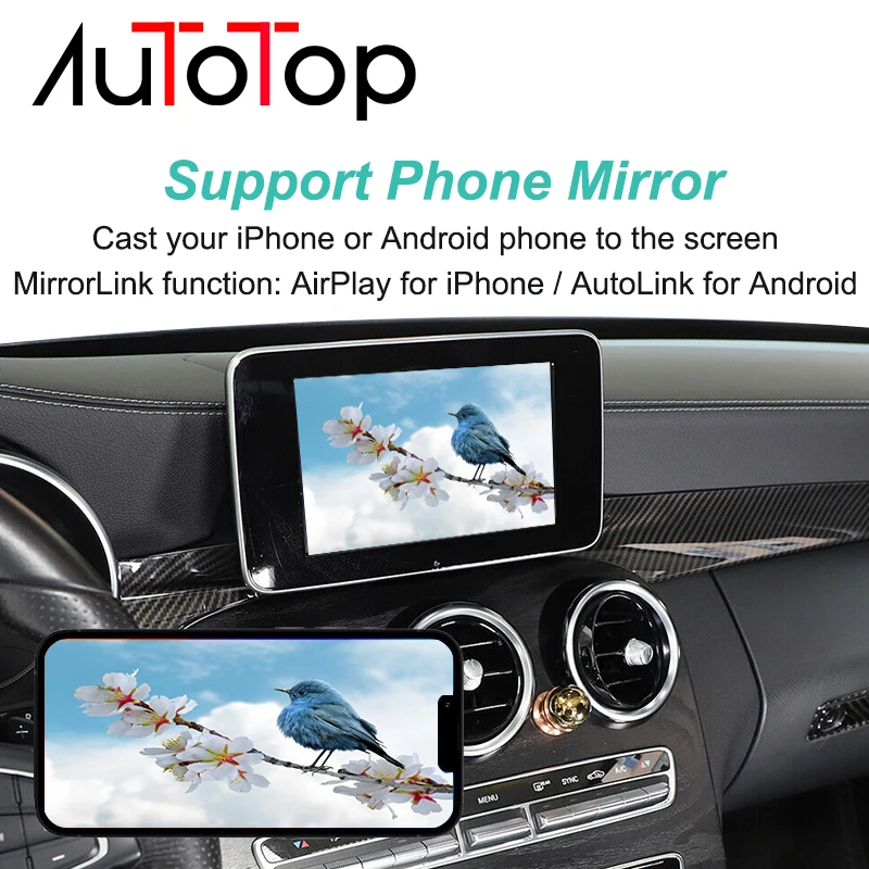 واجهة أوتو توب اللاسلكية Carplay أندرويد لسيارة Mercedes A B C CL S CLA CLS CLASS GLA GLS GLC GLE NTG5.0 صندوق البث الهوائي #4