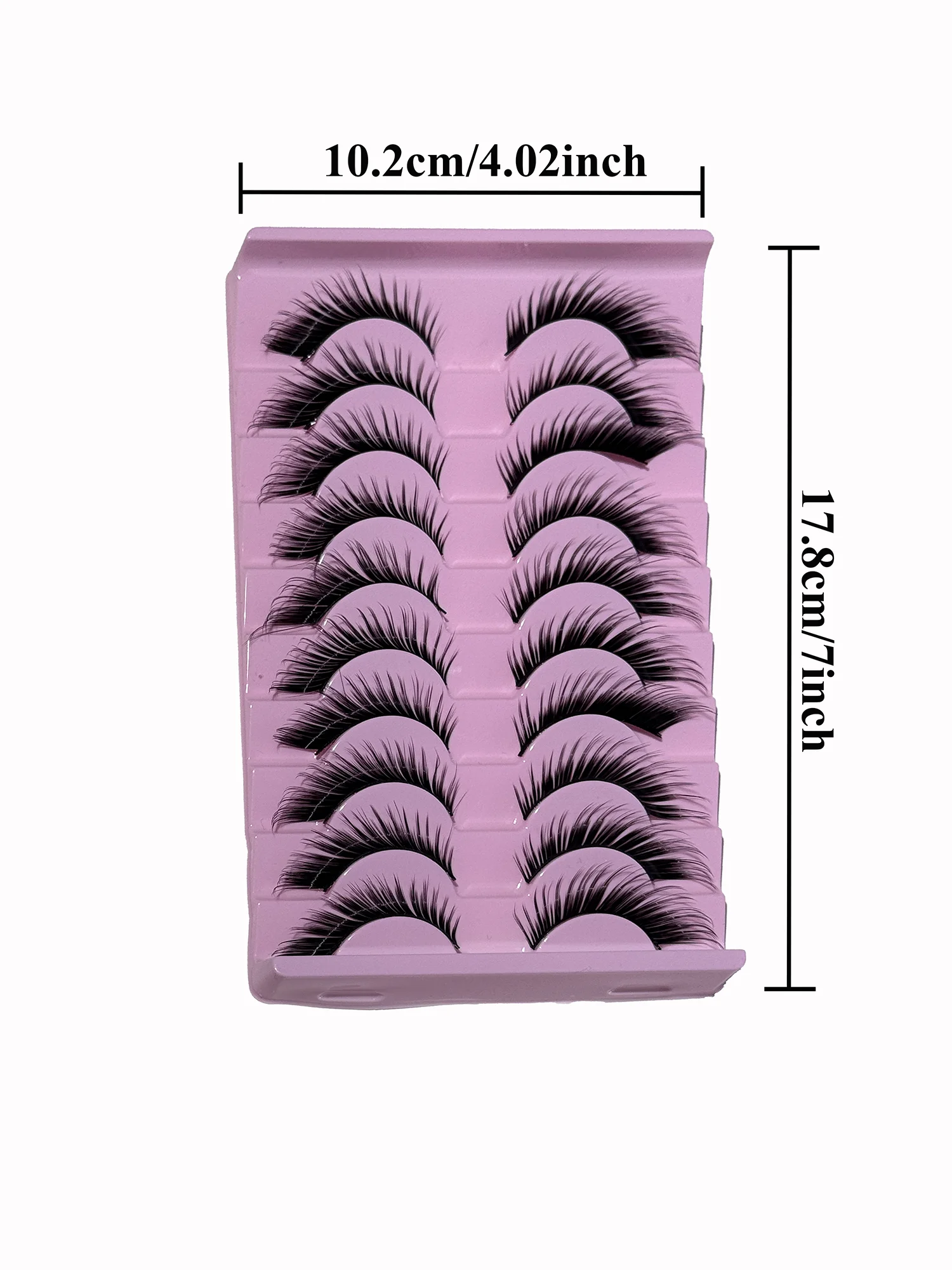 韓国マンガスタイルつけまつげ – 接着剤とピンセットキット 10ペアのソフトクラスターデザイン、ナチュラルブラウンで楽なグラムを実現