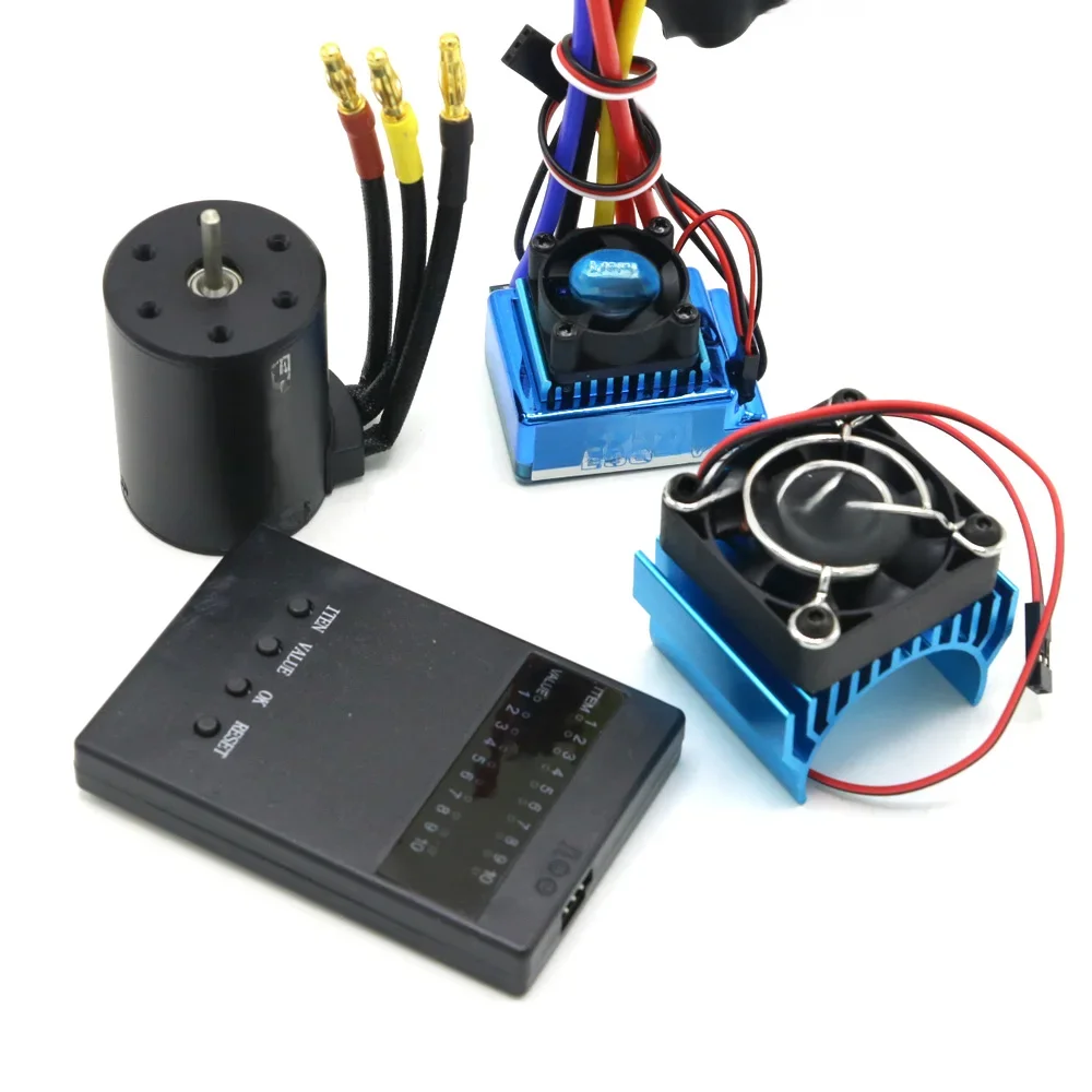 RC Motor 3650 3100KV / 3900KV / 4300KV / 5200KV Borstelloze Motor & 45A 60A 80A 120A ESC Combo Set voor 1:10 RC Auto RC Boot Deel - afbeelding 2