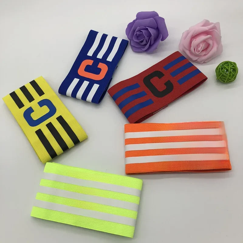 Brassard de match de football en nylon réglable, marque de mot services.com C, pâte, chef d'équipe C Word, accessoires de sport de football, unisexe, 1 PC