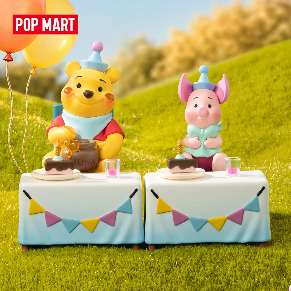Image of 【EU】POP MART Disney Winnie the Pooh Let's Party! Seriensammlerfiguren 1 STK/12 STK POPMART Niedliches Sammlerstück Geschenk