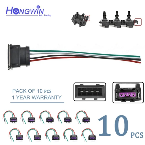 Imagen 1 del producto Arnés de conector de clavija de bobina de encendido de 4 pines para Peugeot 306 405 406 607 Laguna Citroen XM Xantia Xsara ZX XM 9629210680 0221503025