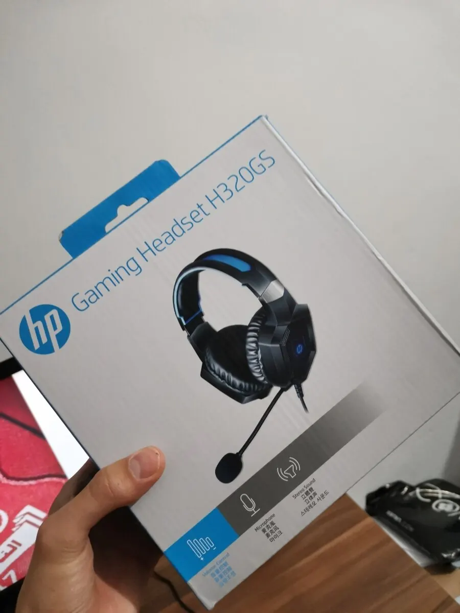 Original HP H320 GS 7.1 Gaming Headphones with Led Light Black