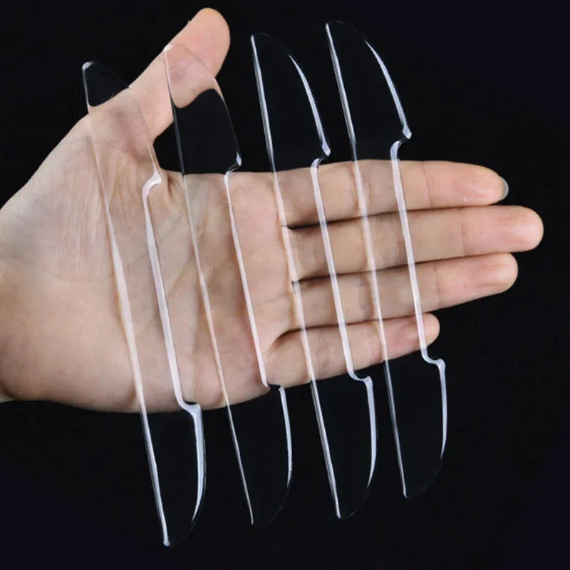 Autocollants de barre de Protection Anti-collision transparents pour porte de voiture, couverture de rétroviseur, bande de Protection des bords latéraux