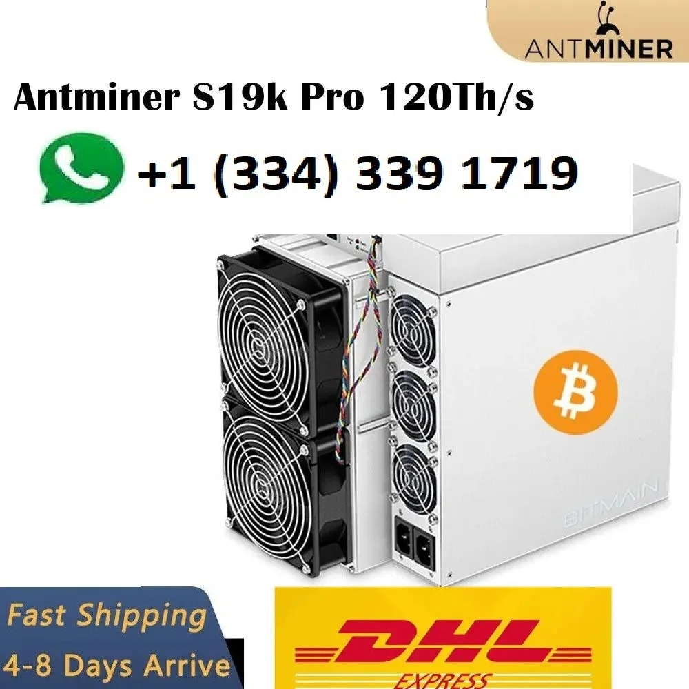 S. GENUINE PROMO BUY 5 GET 3 FREE!! NEW Antminer S19K Pro 120T Asics Miner S19kpro 115T/110T BTC Mining Crypto Machin