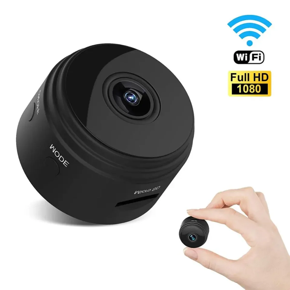 A9 Mini Câmera HD com Visão Noturna, Wi-Fi, HD, 720 P, Sem Fio Vigilous