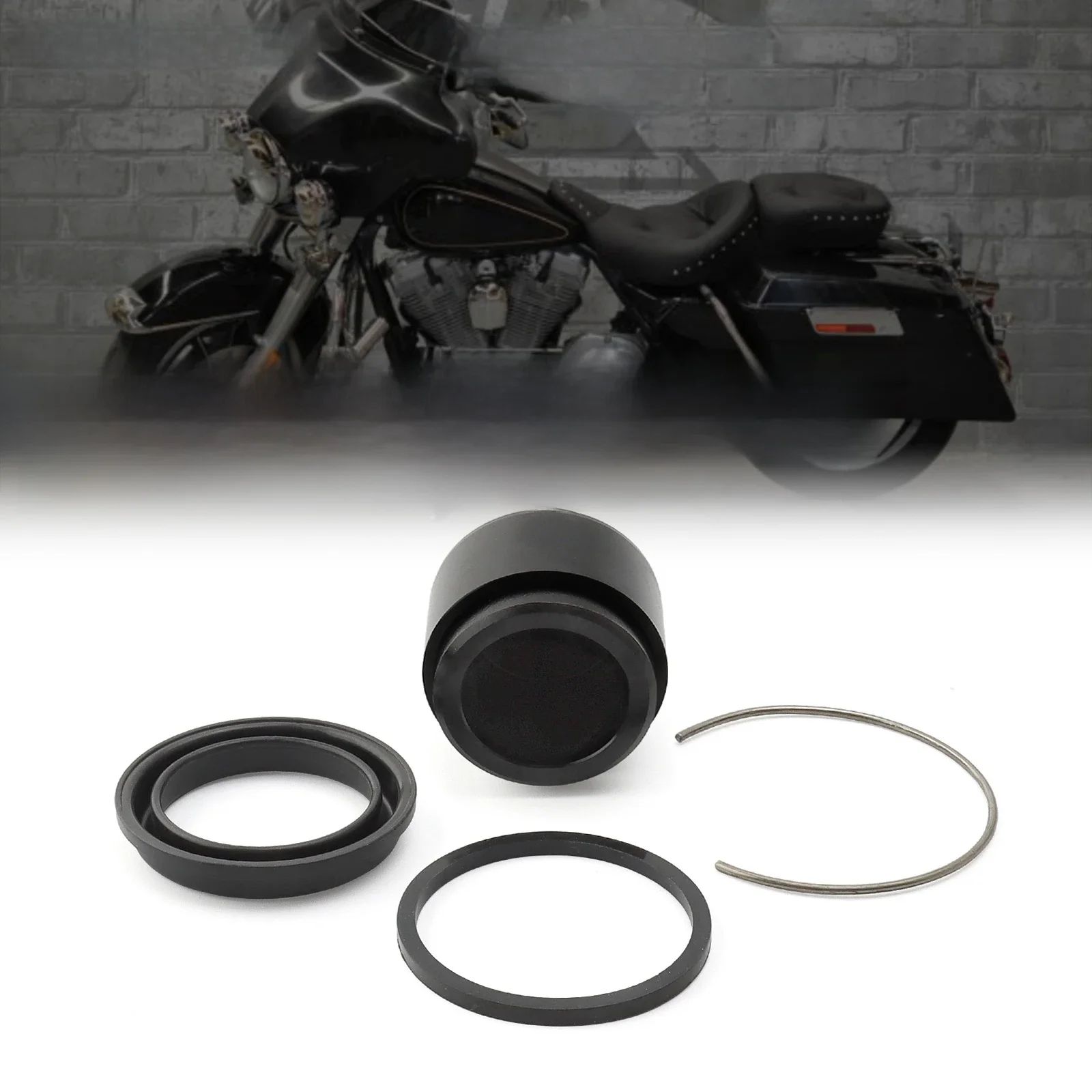 Zestaw do odbudowy tylnego zacisku hamulcowego 44946-86 do Harley Sportster XL Dyna FXD Softail Fat Boy Touring Road King Electra Glide 87-1999 — zdjęcie 2