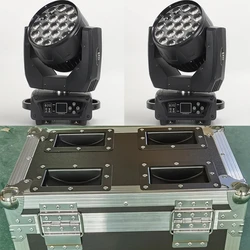 Flight case moving head wash zoom led 19x15w rgbw luce a testa mobile 19 occhi luce a testa mobile con funzione CTO ECO messico AU