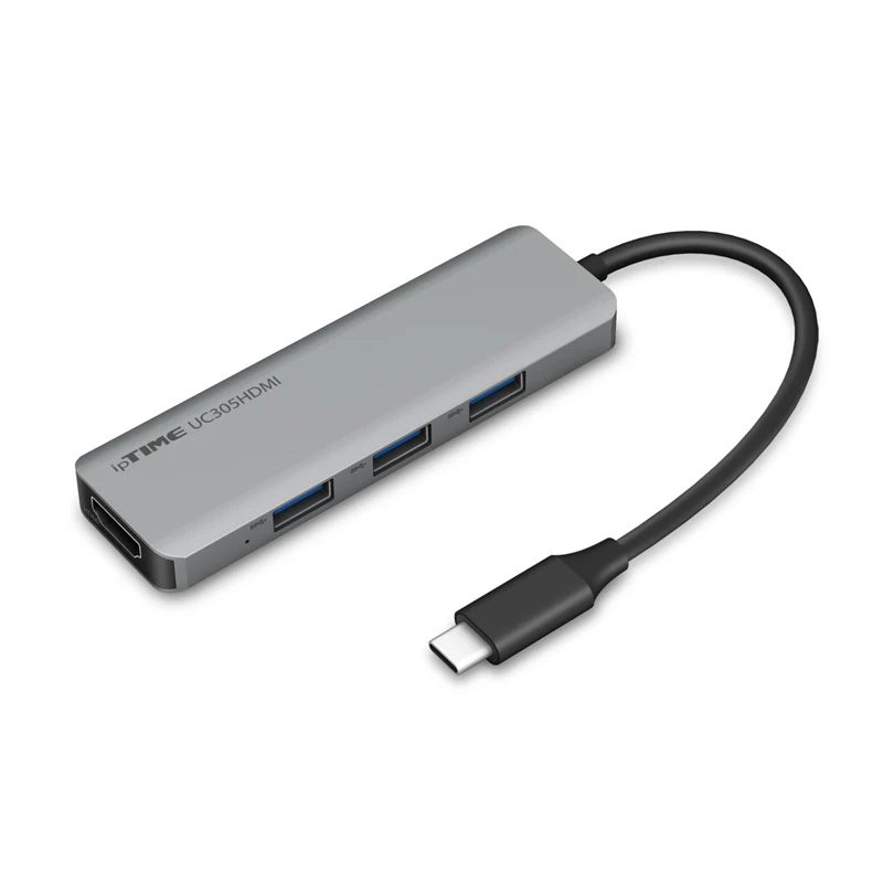 IpTIME UC305HDMI IPETIME USB Hub USB3.1 USB-C to HDMI + 3 port USB3.0 TYPE-A USB Hub