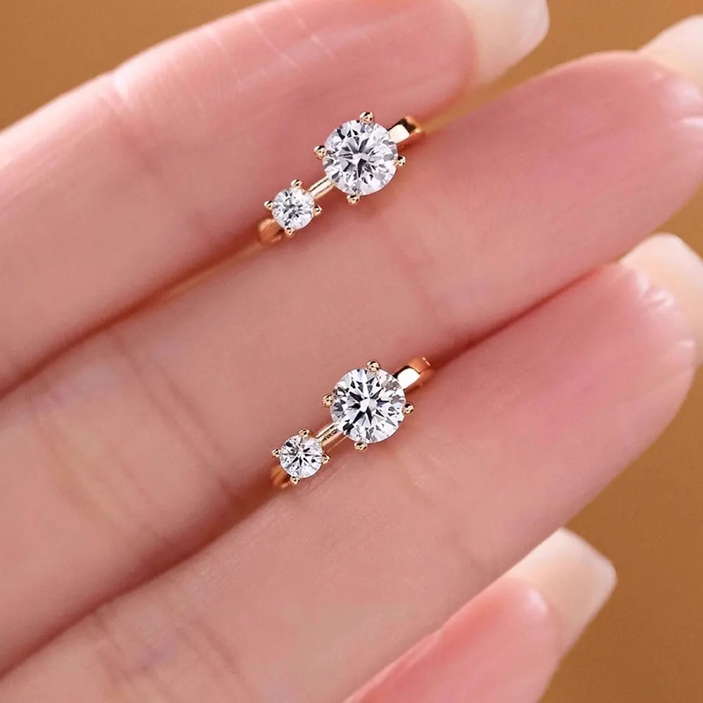 

Moissanite Hoop Earrings 925 Sterling Silver Moissanite Hoop Earrings