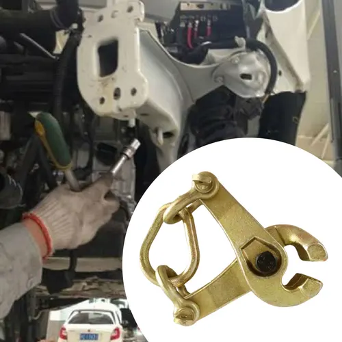 Imagen 2 del producto Abrazadera de tracción autoajustable de 2 vías, abrazadera de tracción para reparación de carrocería de coche de 3-5 toneladas, abrazadera de carrocería de coche de 2 vías para herramienta de reparación automotriz de autobuses