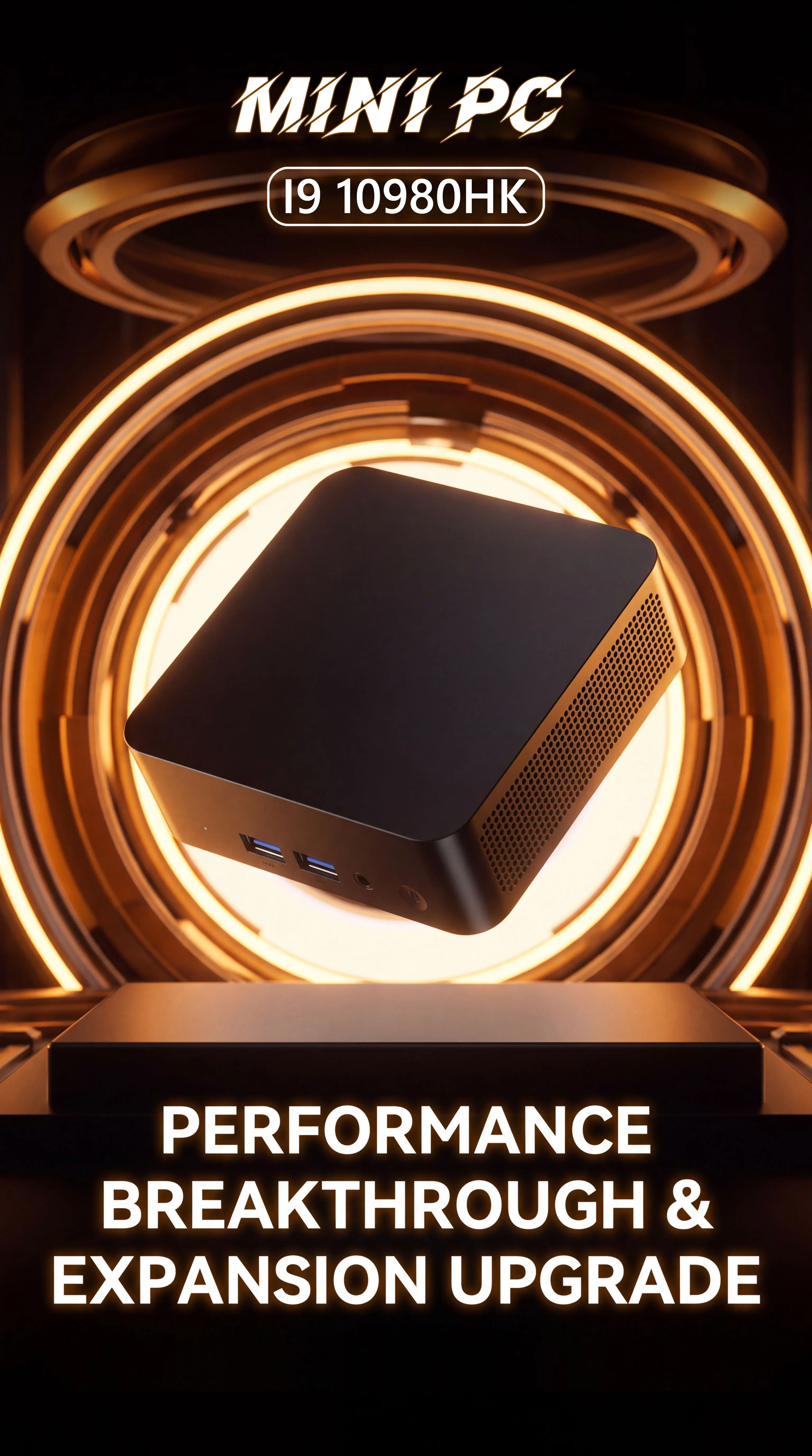 2026 Intel CORE I9-10980HK Mini PC Computer 16GB 32GB RAM 256GB 1/2TB SSD Portable Gaming Mini PC Windows 11 Pro Wifi 6 BT5.0 Office Study Desktop PC 4K