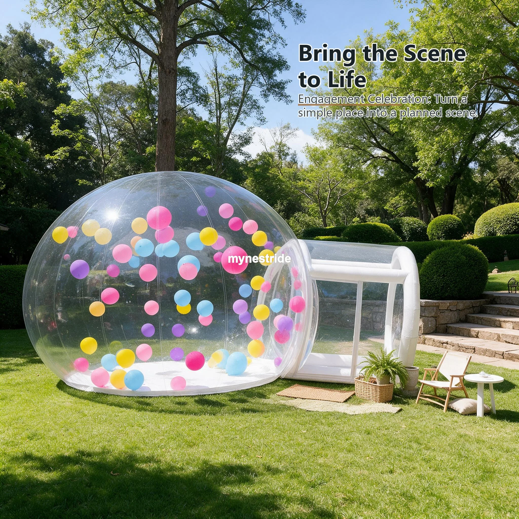 RUB5331 Clear Inflatable Dome | Starry Sky Room - Your Yes Deserves a Setting This Special - Your Color Story: Frame the Moment