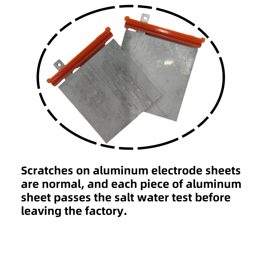 Aluminum electrode sheets, consumables for salt water lamps, rated service life is 150~180 hours(Lamp not included)