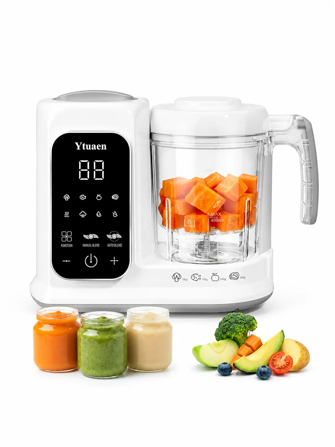 Baby Food Blender And Steamer - Eco Safe BPA Free Baby Food