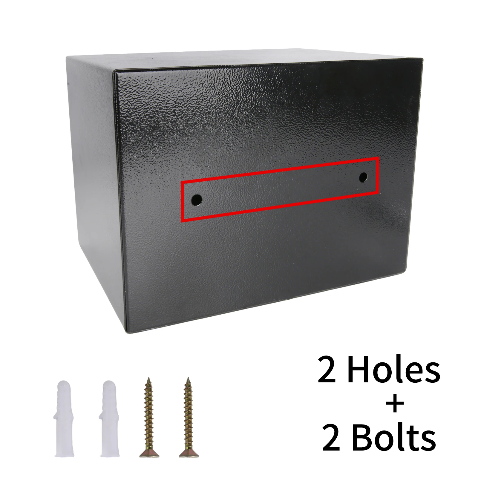 Haushalts-Safe mit Doppel-Schlüsselschloss Praktische Sicherheitsbox mit 3 Schlüsseln – Detail 6