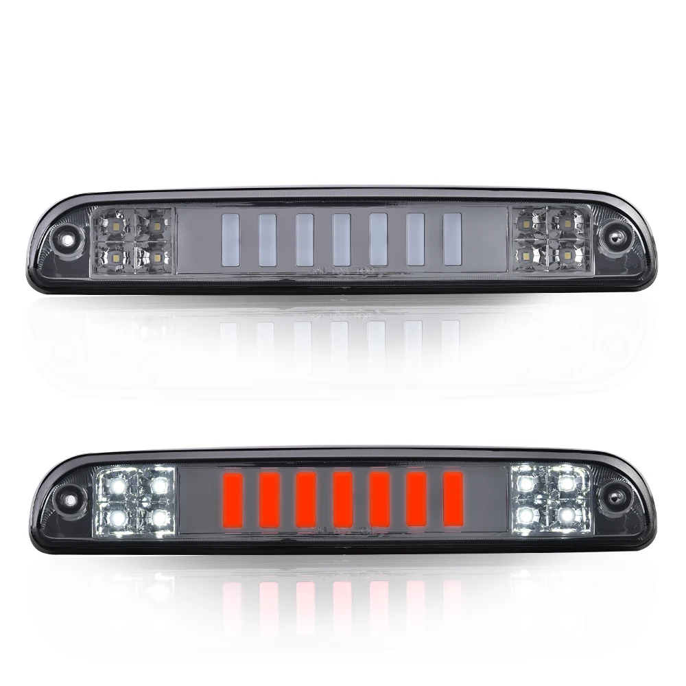 Led Third Brake Light Cargo Lamp Smoked/Chrome for 1999-2016 Ford F250 F350 F450 High Mount Brake Light Cc3Z13A613B Abs