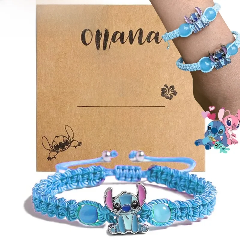 Disney stitch pulseira dos desenhos animados lilo e ponto anime personagem impressão bonito presente