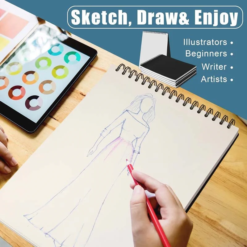 

Деревянный блокнот с отрывными листами сверху, 360° ° Вращающаяся и переворачивающаяся верхняя часть, двусторонняя чернильная защита для письма, подходит для учебы, O