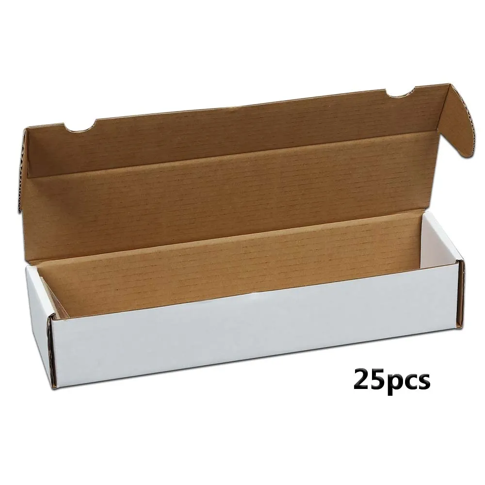 (25 Pack) Storage Boxes LOT 800 Count Ct Trading Sports Cards Case White