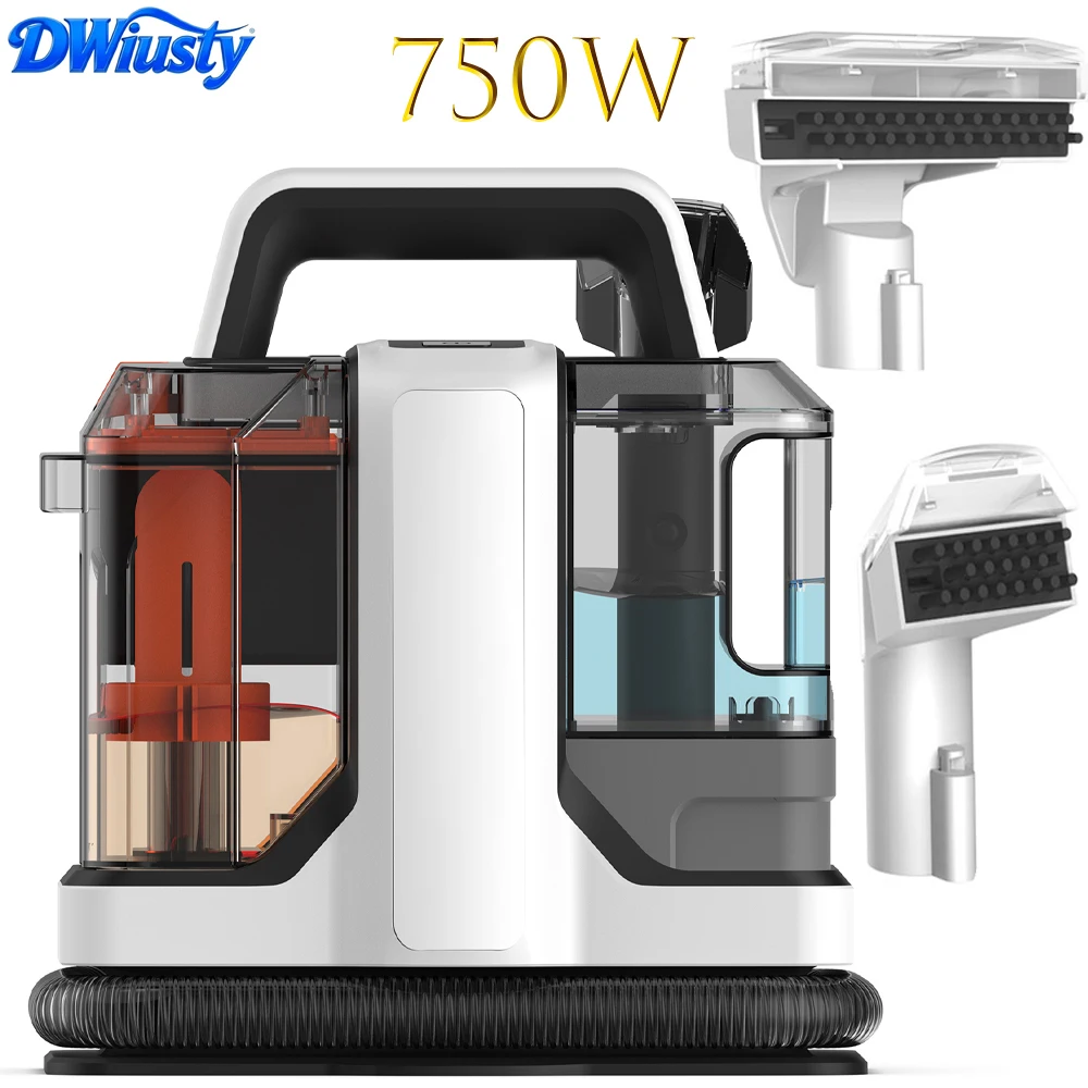 Bromose 750W Handstaubsauger für Teppiche 15KPa Tragbarer Fleckenreiniger für Auto Sofa Tierhaare Sprüh-Saug-Kombigerät