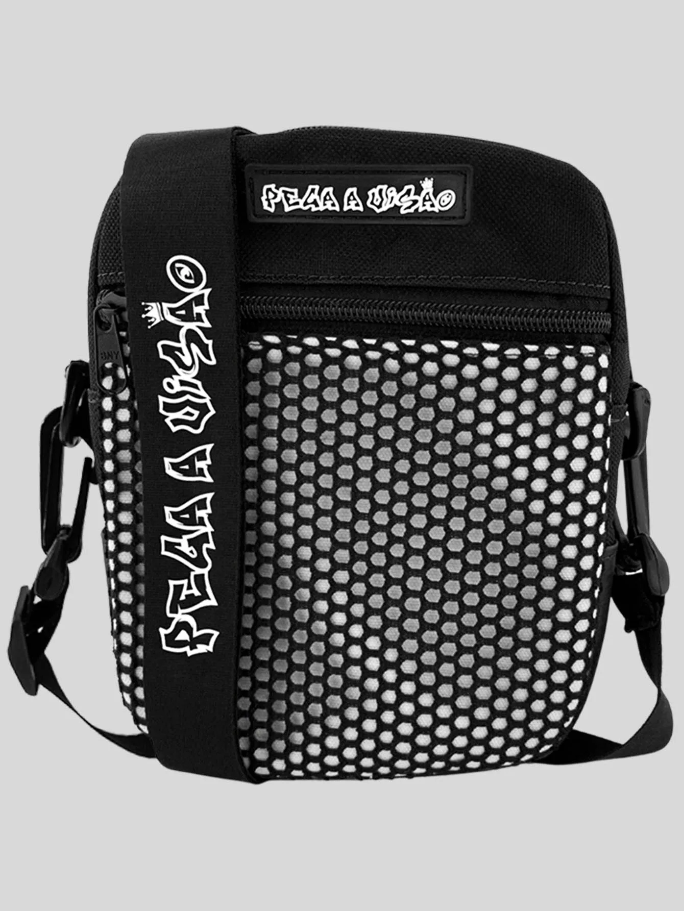 Shoulder Bag Mini Bag Chest Bag White Men's Transverse Handle Sight Bag