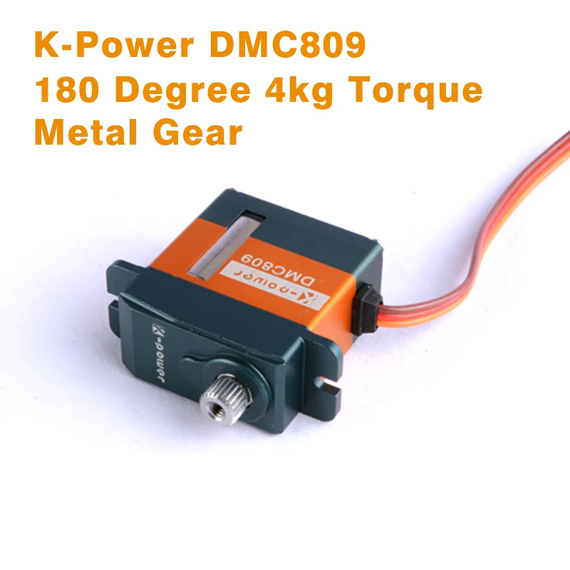 

DMC809 4 кг RC сервопривод с высоким крутящим моментом, сервопривод с металлической шестерней, цифровой серводвигатель, высокоскоростной сервопривод для вертолета 450H, алюминиевый корпус