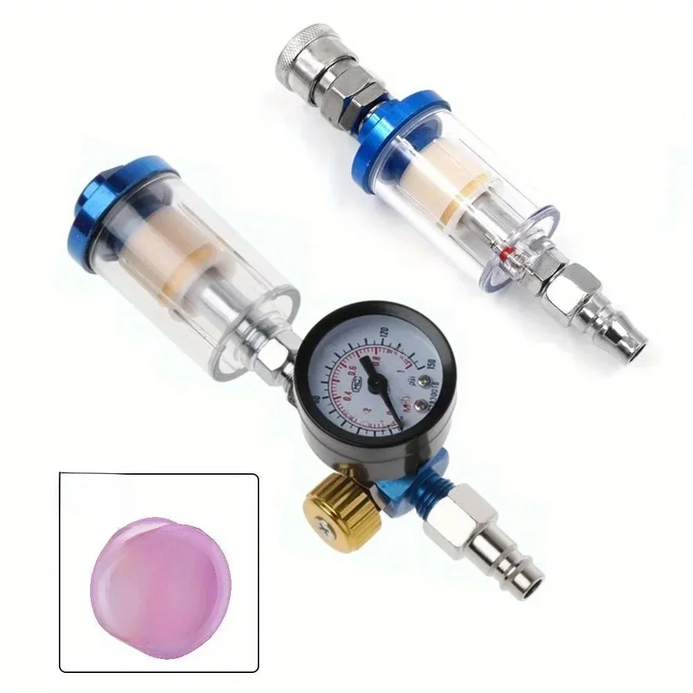 Pistolet de pulvérisation de peinture automobile, régulateur de pression, outil pneumatique, Valve de régulation de pression, pavillon d'eau, filtre de piège à eau