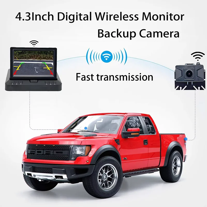 Wireless Backup Camera with 4.3