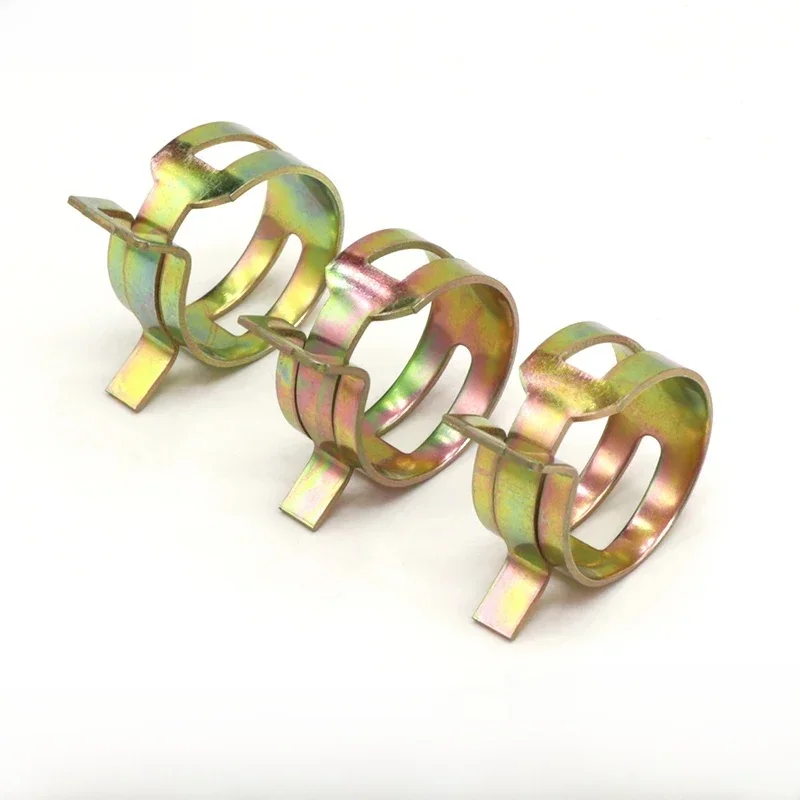 5 pièces de colliers de serrage à ressort en acier au manganèse, tuyau de crampe élastique galvanisé à pression, colliers de serrage pour tuyaux d'eau