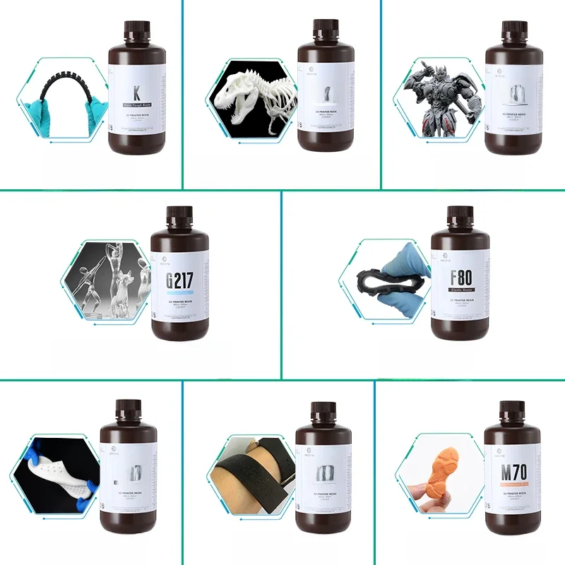 Resione 1KG ABS jak wytrzymała drukarka 3D żywica UV żywica fotopolimerowa dla Elegoo Anycubic żywica 3d płyn żywicy fotonowej — zdjęcie produktu 7