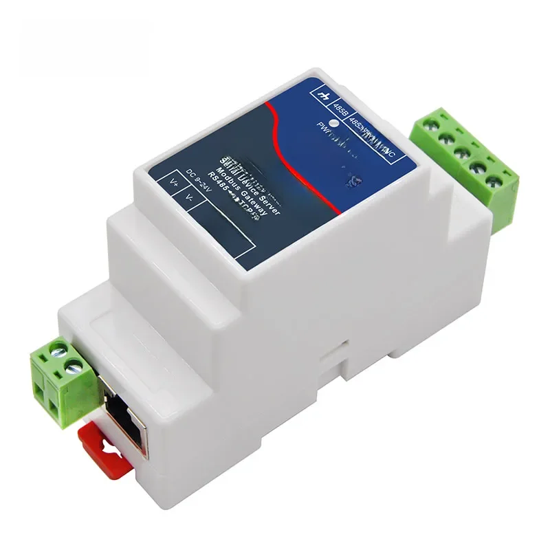 Przemysłowy konwerter szeregowy na Ethernet RS485 Modbus RTU TCP Gateway — zdjęcie 2