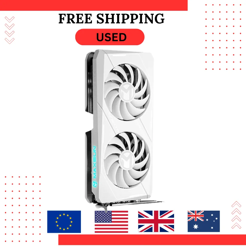 GEBRAUCHTE MAXSUN Grafikkarten RTX 4060 Terminator 8G GDDR6 GPU 128bit PCI Express 4.0X8 Gaming Grafikkarte Desktop-Computer