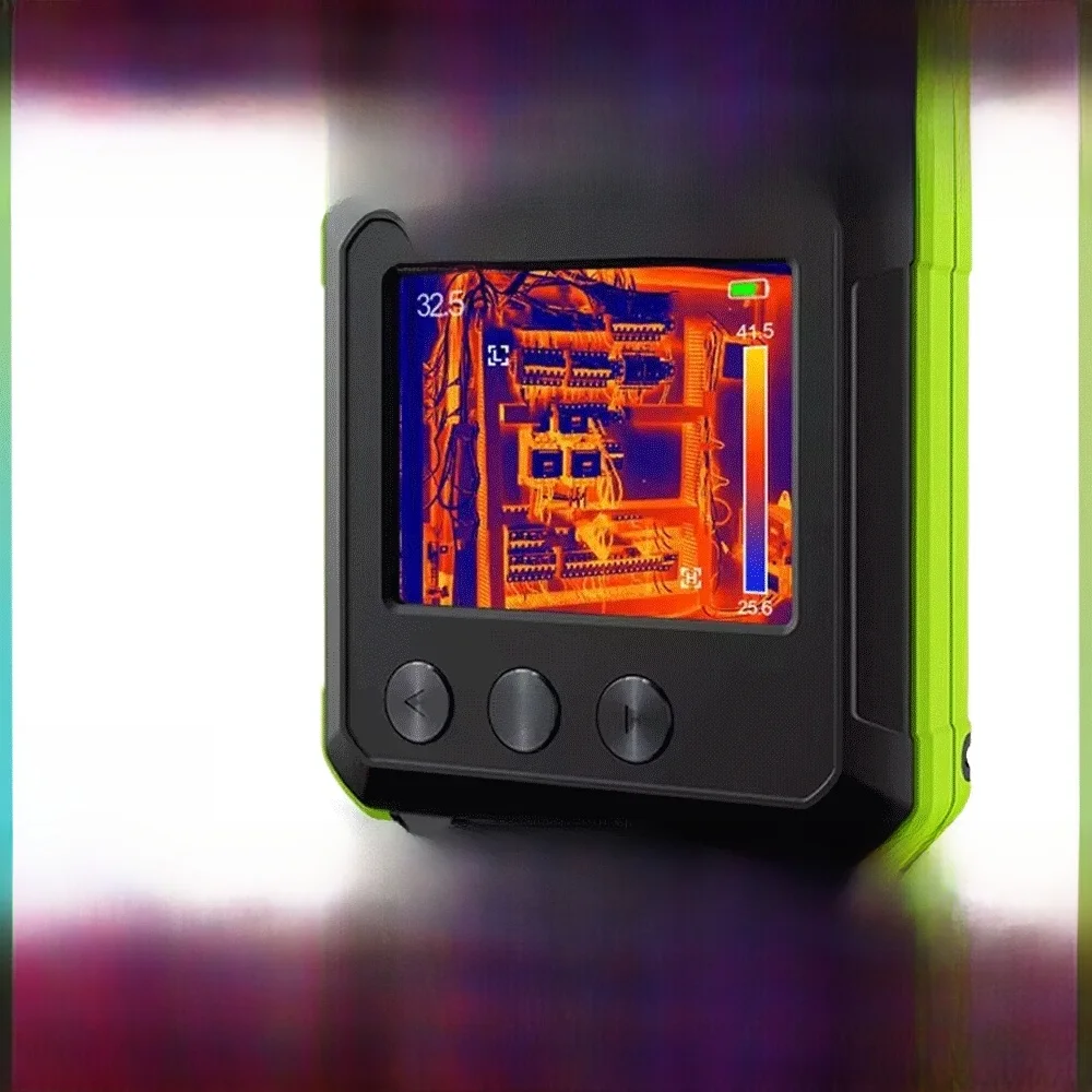 Huepar IR-warmtebeeldcamera in zakformaat Mini-infraroodresolutie Warmtebeeldcamera Digitale kleurendisplay Temperatuurregistratie - afbeelding 2