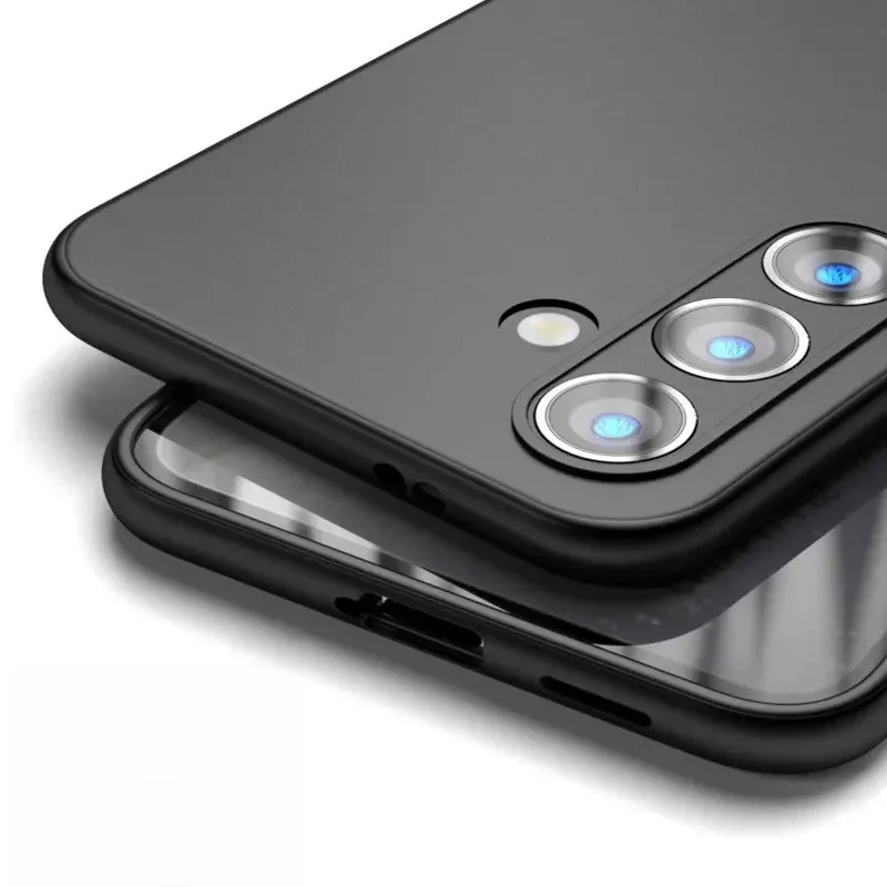 Coque arrière en Silicone liquide noir pour Samsung Galaxy S24 Plus S24 S24 S23 S22 S21 S20 Ultra Plus, S23FE S21FE S20FE