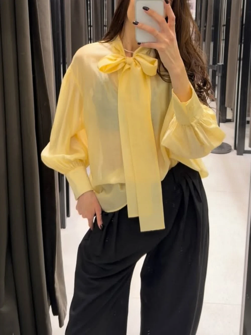 Yellow Men'S Fashion - Camisa Feminina de Manga Longa com