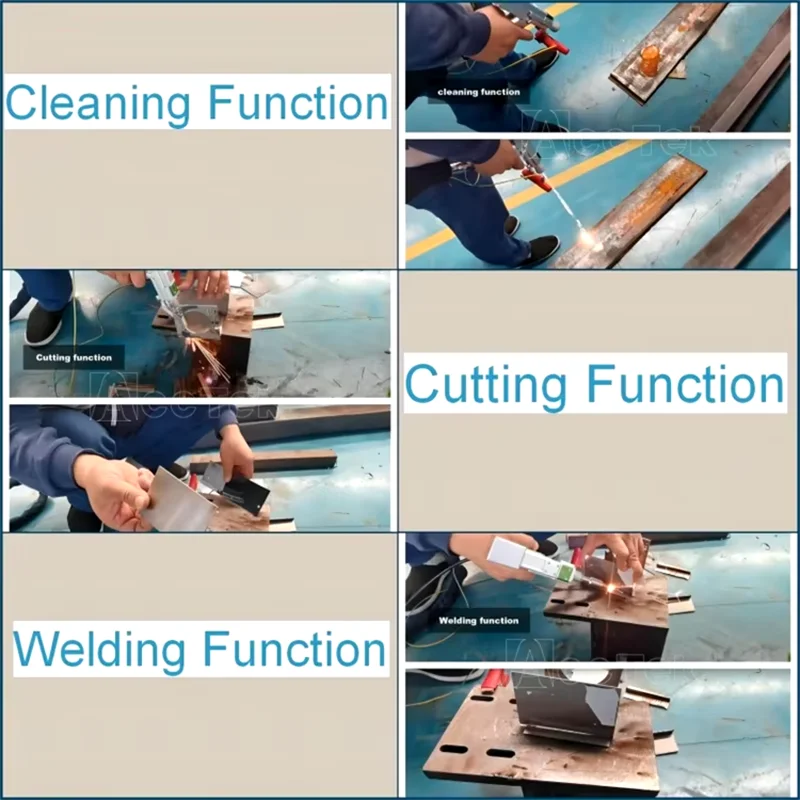 

Portable Mini Small 3 in 1 Handheld Laser Cutting Cleaning Welding Machine with Raycus/Max/BWT/JPT Laser Source