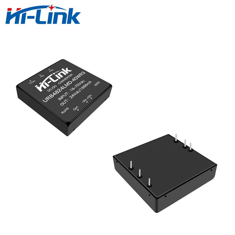 Hi-Link-módulo de fuente de alimentación, convertidor aislado de entrada, 40W, 24V, 1666mA, salida DC, 18-75V, envío gratis, URB4824LMD-40WR3