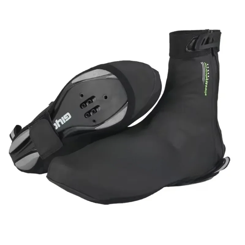 AliExpress NONE Waterproof Cycling Overshoes Bicycle Shoes Covers Bike Reflective Windproof MTB Road Winter Fleece Warm Bike Lock Protector