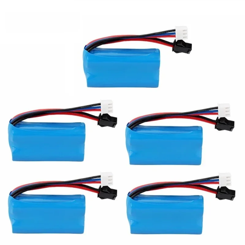 1-5 SZTUK 7,4 V 1200 mAh Akumulator Lipo 14500 SM do zabawek elektrycznych Pistolet na wodne pociski Zabawki Akumulator 7,4 V Pojazdy RC Zabawka — 2