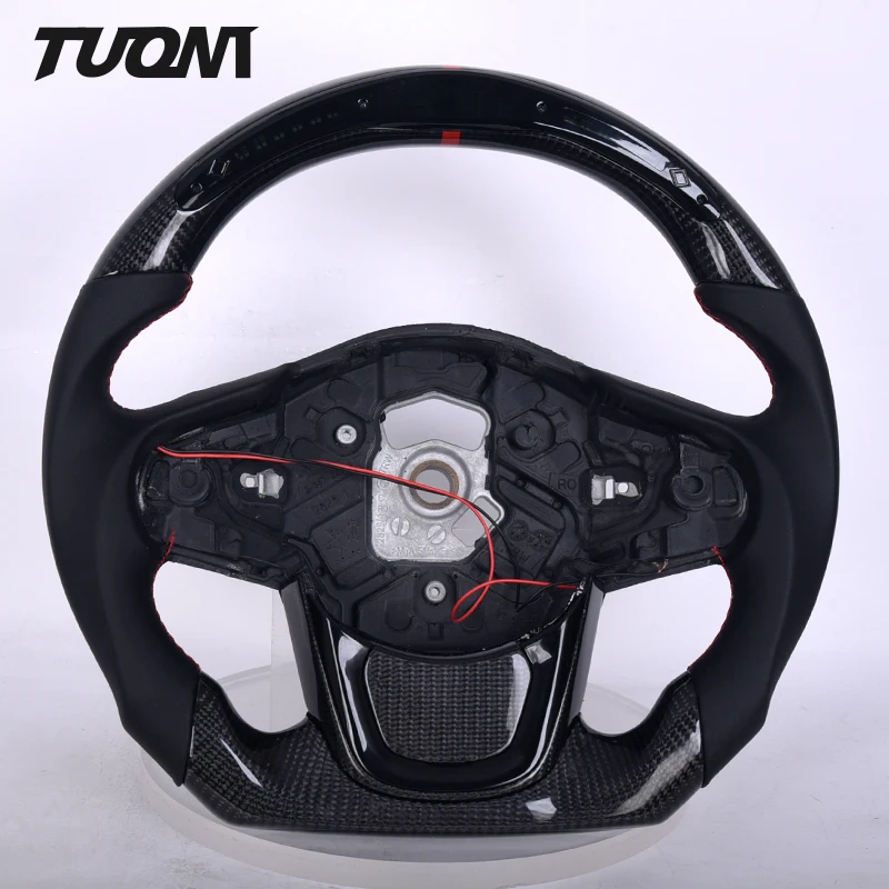 

For Toyota Supra A90 GR GR86 Prado 150 120 FJ Cruiser Yaris Fortuner Tundra Sports Cars Heated Carbon Fiber Led Steering Wheel